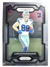 ROOKIE CARD LUKE SCHOONMAKER Dallas Cowboys 2023 Panini Prizm Football Card #325