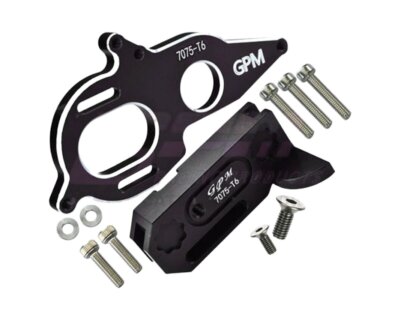 GPM Racing Alu Zentral Getriebe Support und Motorhalter schwarz für Arrma  ...