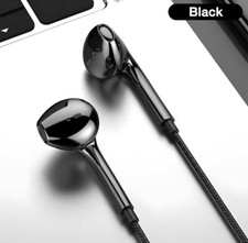 Black Stereo Earphones Headset Gaming 3.5mm