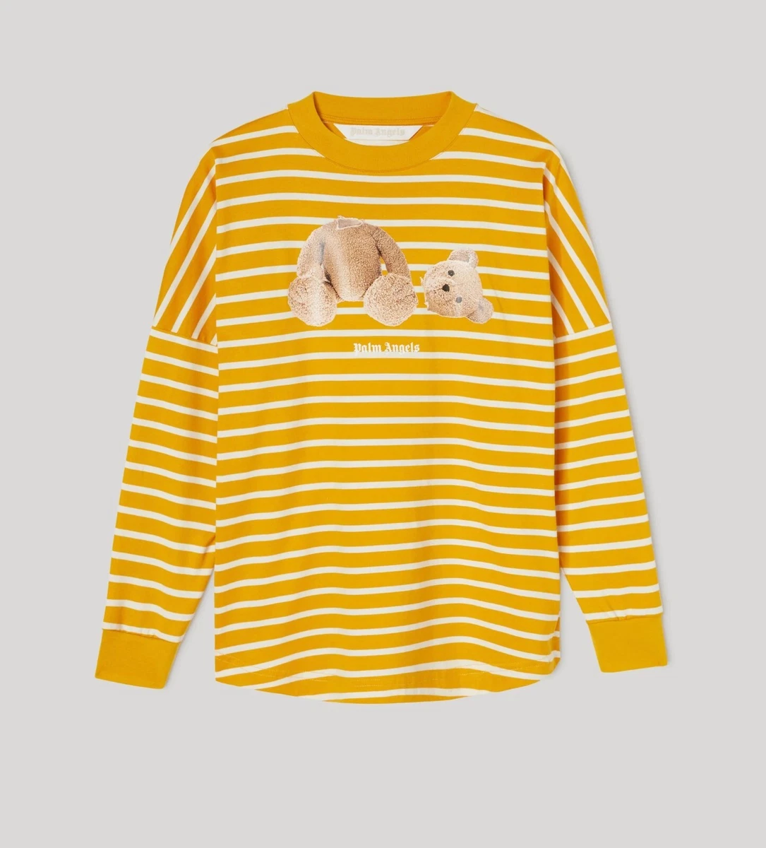 palm angels t shirt white yellow