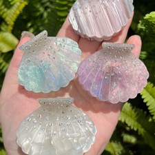 Girls Rhinestone Shells Hair Clip Acetate Claw Headwear Accessories