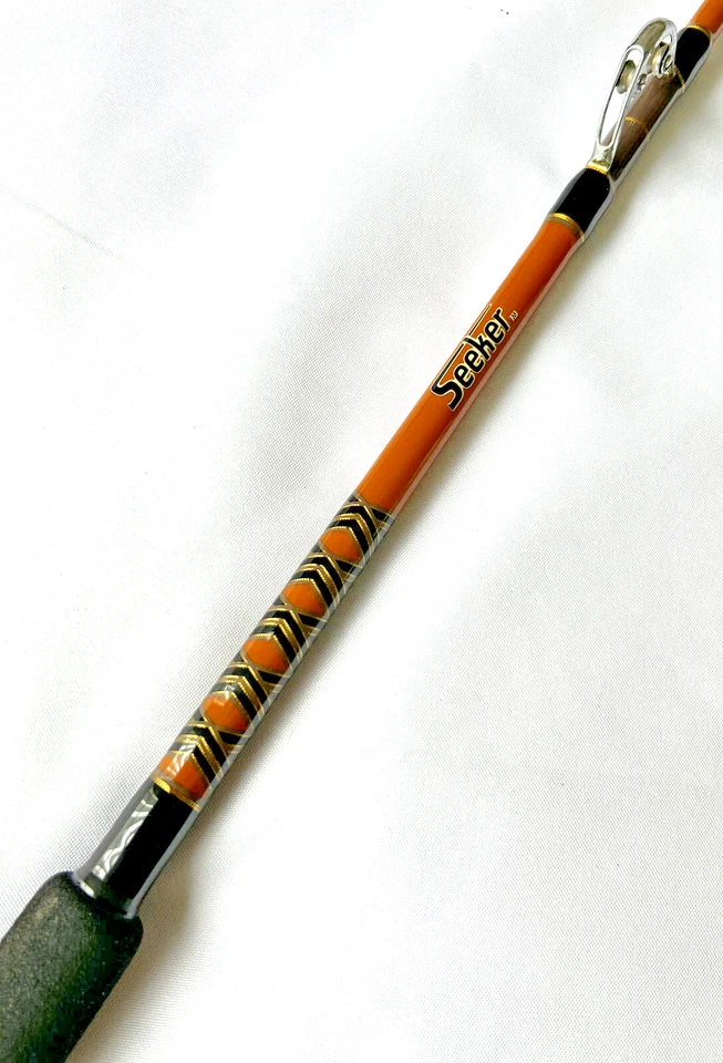 Caña de pescar convencional hecha a medida Seeker R-30 Diamond Wrap 30 lb hecha en EE. UU. Foto 2 de 4