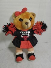 1994 CHICAGO BULLS FAN BASKETBALL GAME SOUVENIR TEDDY BEAR CHEERLEADER PLUSH