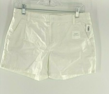 Old Navy Shorts Slit Pocket White Adjustable Waist Everyday Mini Shorts Girl 16