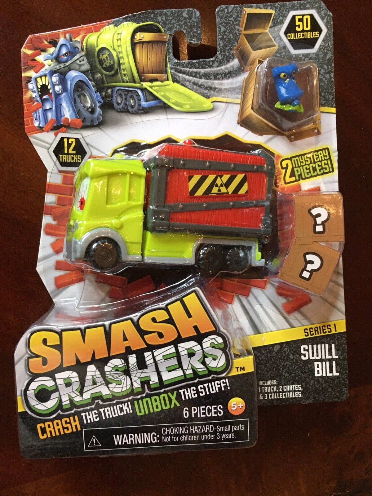 Smash Crashers Swill Bill Crash and UNbox The Stuff Truck+2 Crate+3  Collectibles