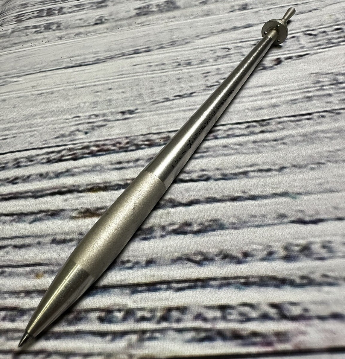 RARE Tombow Zoom V472 LA NAVE Series Mechanical Pen Silver Steel