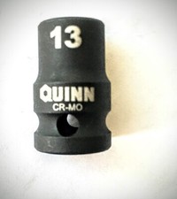 Quinn 13 mm x 1/2"  Dr  Impact Socket - 6 Point - Free USA Shipping
