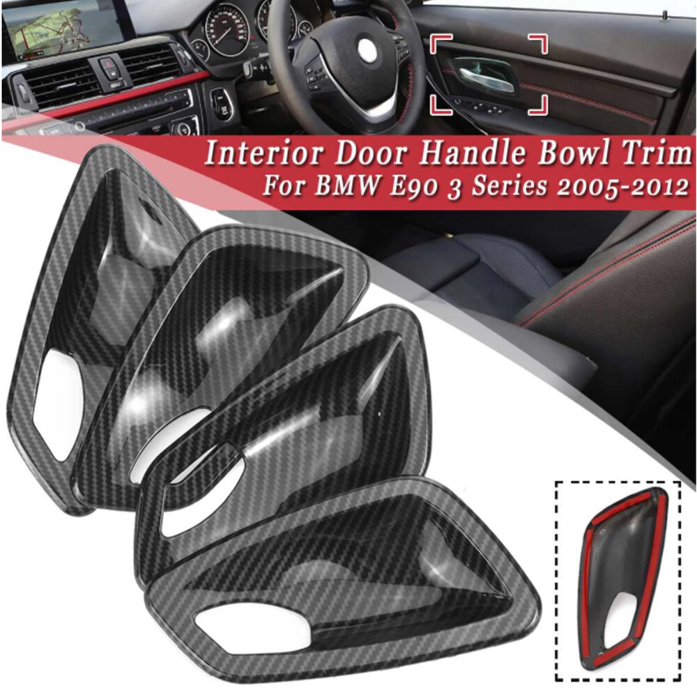 Innentürgriff Schüsselabdeckung Zierleiste Für BMW E90 05-12 Carbon Optik