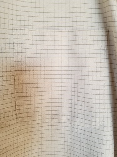 4XL Bill Blass Cream Yellow Men's Shirt Button Down Wrinkle Resist Open Striping - Picture 21 of 24