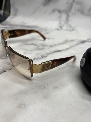 Chanel Sunglasses 4095-B Yellow Gold￼￼ Swarovski Crystal ￼SOLD