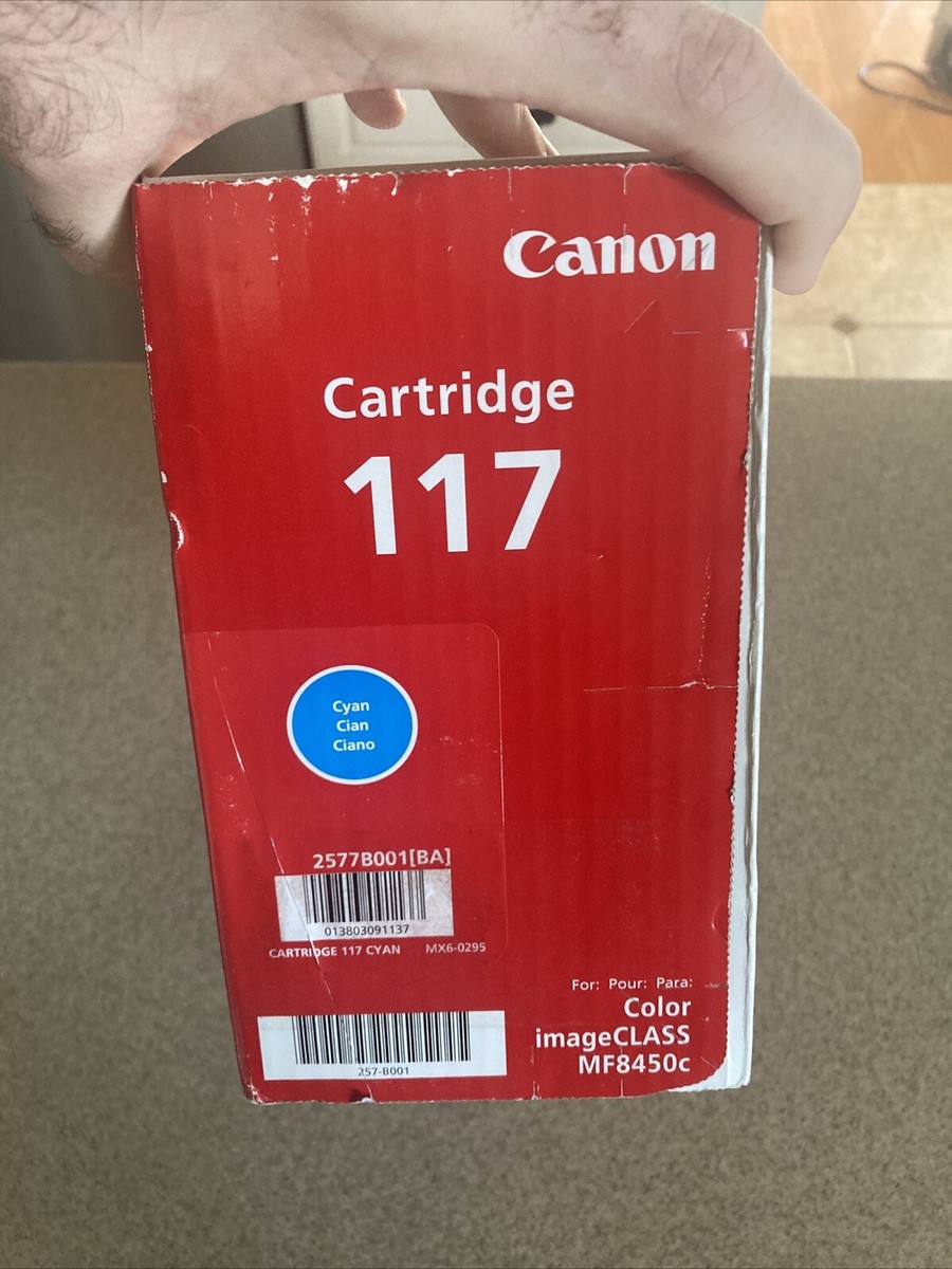 Genuine Sealed OEM Canon 117 Cyan Toner Cartridge 2577B001