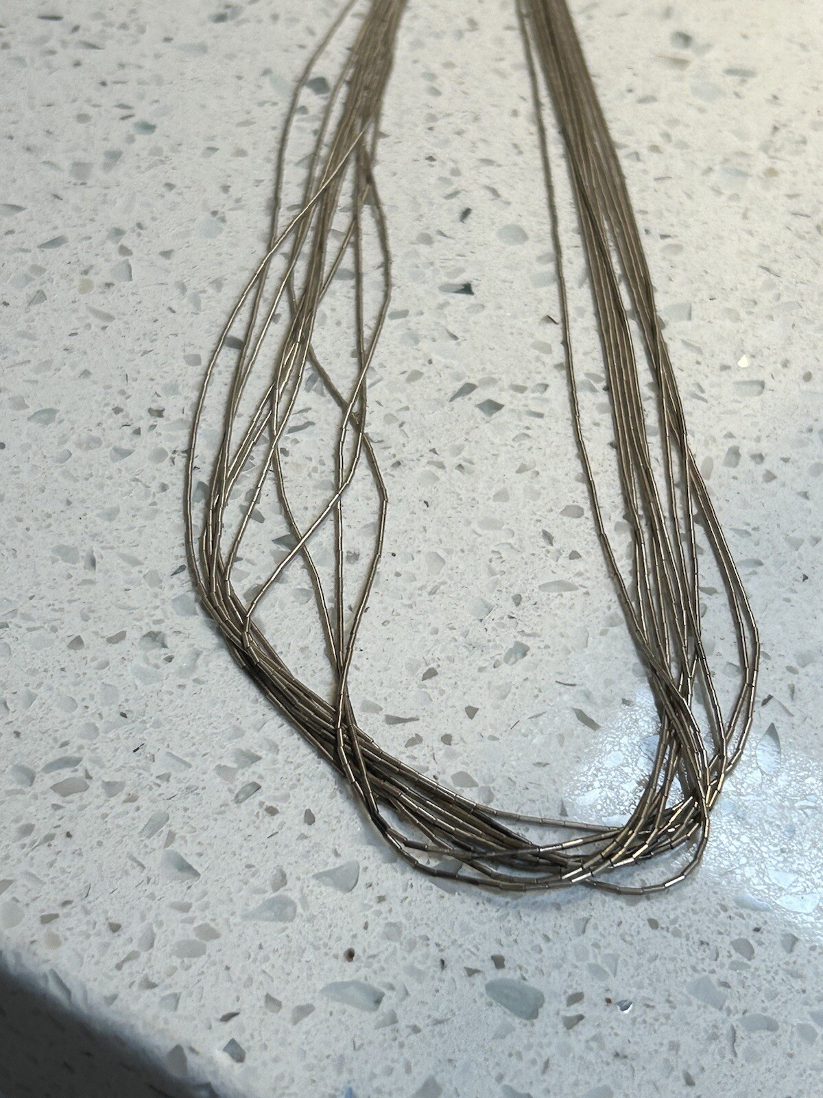 Native sterling silver liquid silver Adjustable N… - image 4