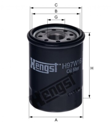 Ölfilter Hengst H97W16 Mann W610/9 Baldwin B37 HIFI T1639