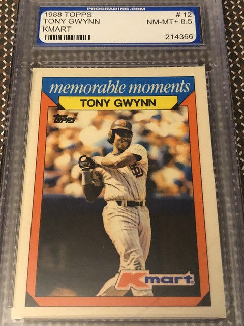 1988 Tony Gwynn 12 Topps KMART Baseball Card PGS Graded NM 