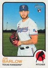 Joe Barlow Rookie Topps Heritage 2022 Baseball Card #92