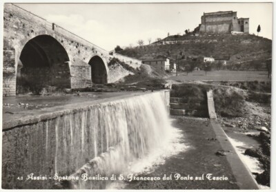 ASSISI - PERUGIA - SPERONE BASILICA DI S. FRANCESCO DAL PONTE SUL TESCIO -9305-