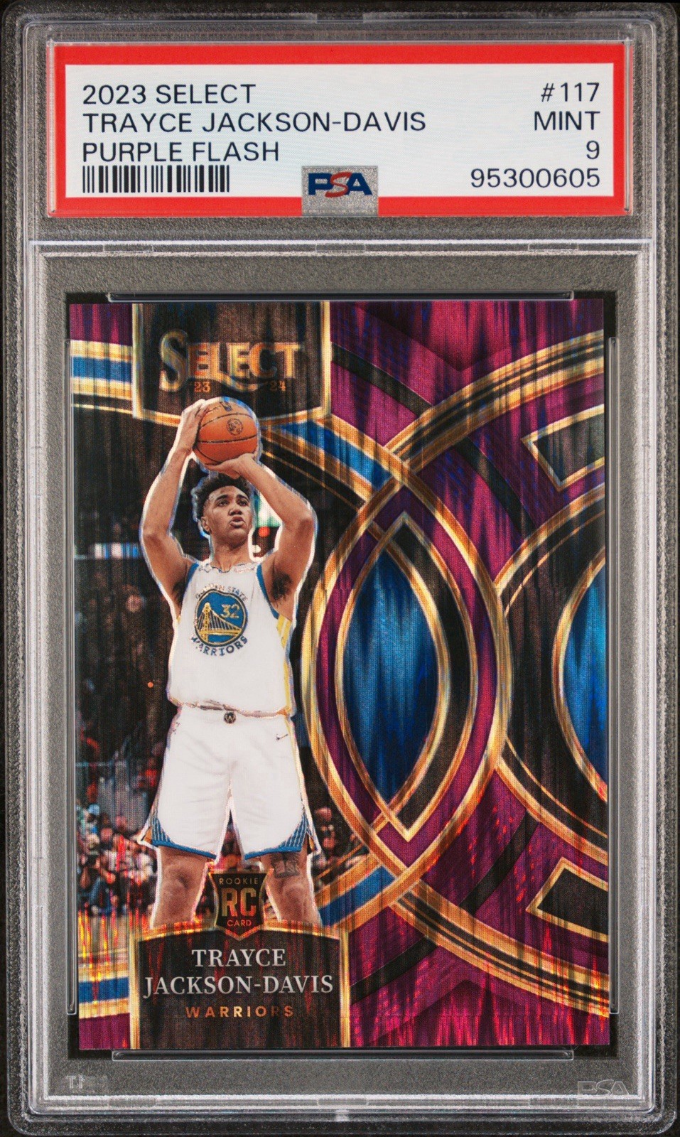 PSA 2023 Select Premier Purple Flash Trayce Jackson-Davis RC /175