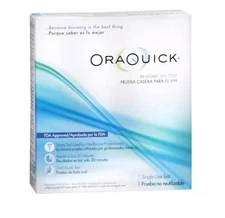 OraQuick Home HIV Test Kit Single Use, Rapid Results in 20Min, Discreet Shipping