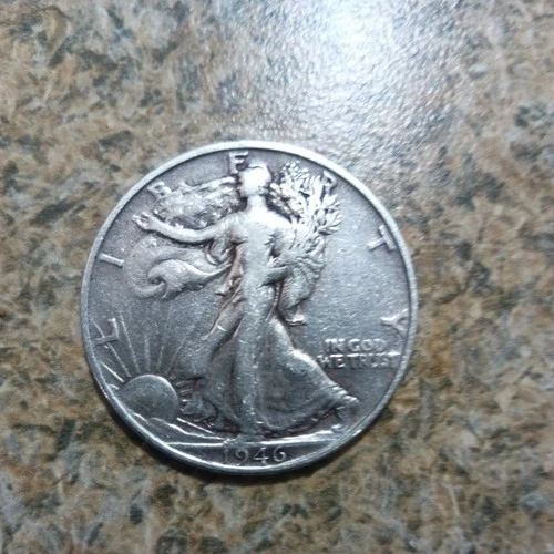 1941 S Walking Liberty Half Dollar 90% Silver 50c Very Fine VF Unique Deal Used