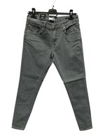 Mavi Damen Jeans Adriana Mid-Rise Superskinny, Grau Turbulence, W28 L36
