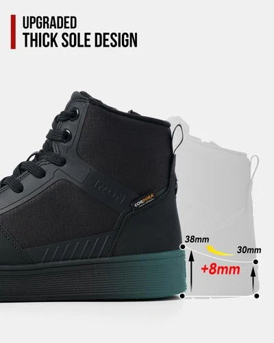 RIDEIRON Motorcycle Shoes for Men, CE Certified, Thickened AntiSlip Sole, Bre... image 8