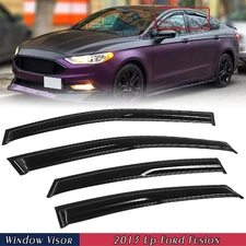 For Ford Fusion 2013-2020 Tape-on Window Vent Visors Rain Guards Deflectors
