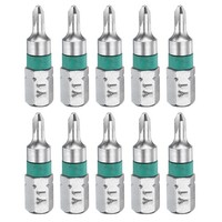 "Y1 10 StüCk Magnetbits 1/4\" 1\" S2 FüR Schraubendreher"