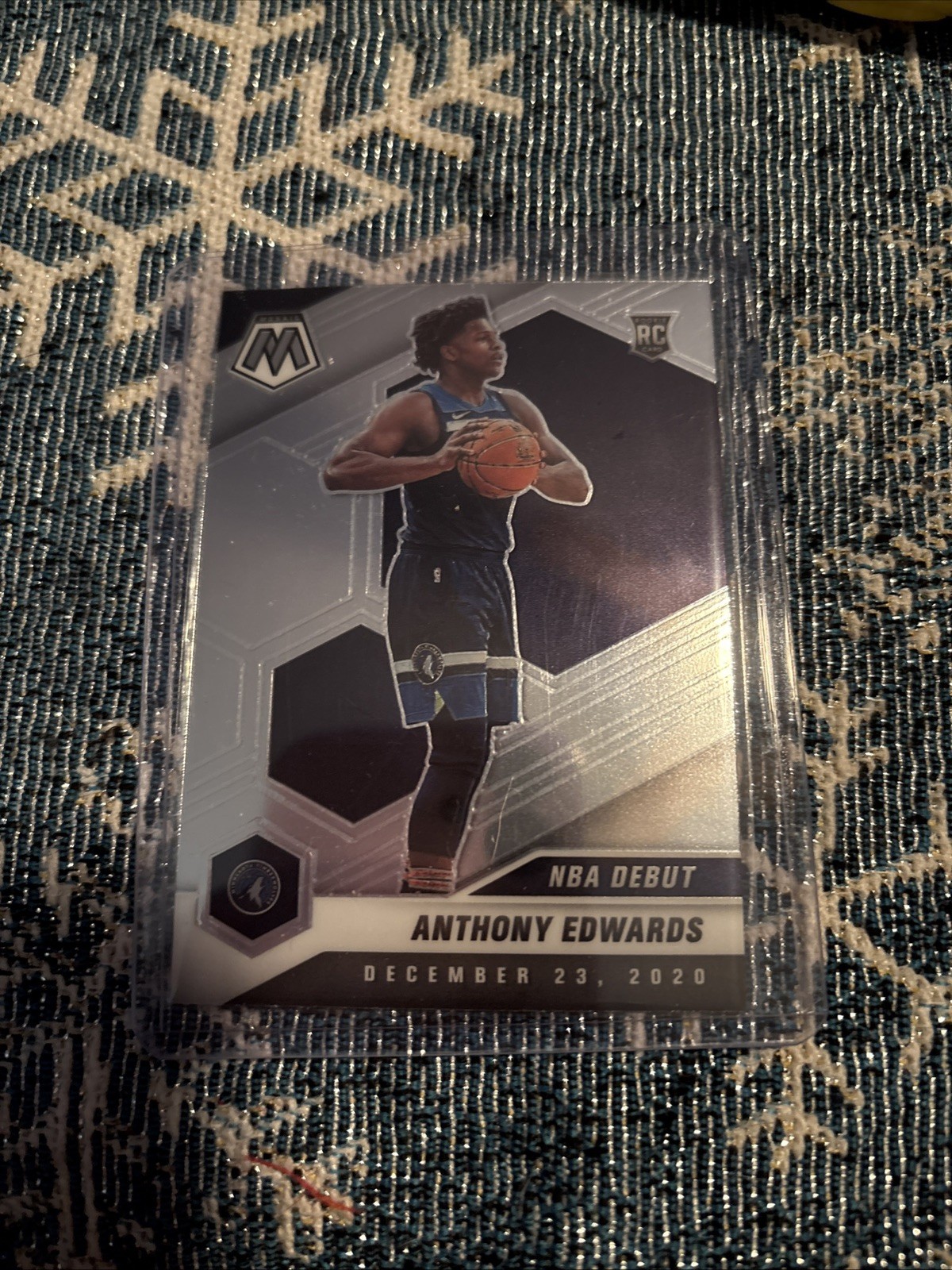 2020-21 Panini Mosaic Silver Prizm NBA Debut Anthony Edwards #261 Timberwolves