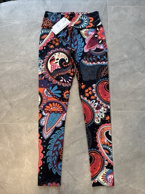 Yahong Women Leggings Size M Athletic Stretch Floral New