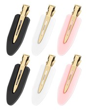 6 Pcs Creaseless Hair Clips for Makeup - No Crease Hair Clips for Women - No ...