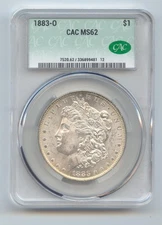 1883-O Morgan Silver Dollar, CAC MS-62