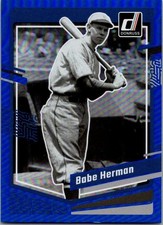 2023 Panini Donruss - Babe Herman #170 Holo Blue