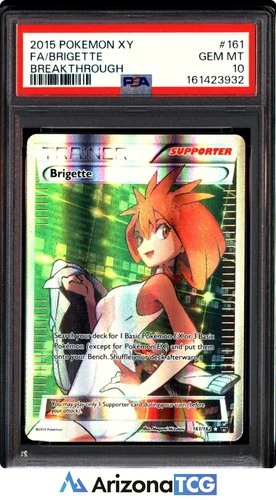 Pokemon 2015 Brigette 161/162 Full Art Ultra Rare BREAKthrough GEM MINT PSA 10