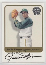 2001 Fleer Greats of the Game Auto Rollie Fingers Auto HOF 0q5