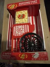Jelly Belly Popcorn Cart Bean Machine and Bank NIB