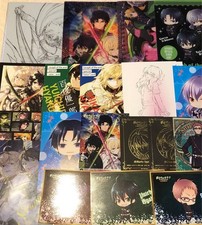 Seraph of the End postcard, clear file, gold foil, Guren, Yuichiro, Shinoa