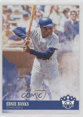 2018 Diamond Kings Ernie Banks (Batting Helmet and Solid Grey Uniform) HOF 8k4
