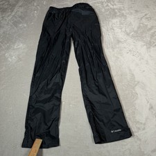 Columbia Pants Youth Extra Large Black Waterproof Rain Windbreaker Outdoors