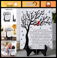 Sympathy Plaque with Stand - Memorial Gift for Loss of Loved One, Funeral Decor