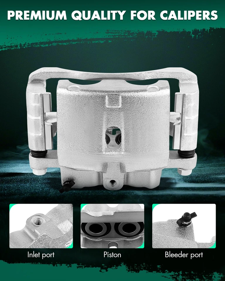 Rear Brake Caliper Pair Fits 00 - 13 Chevrolet Suburban 2500 03 - 2009 Hummer H2 - Image 4 of 4