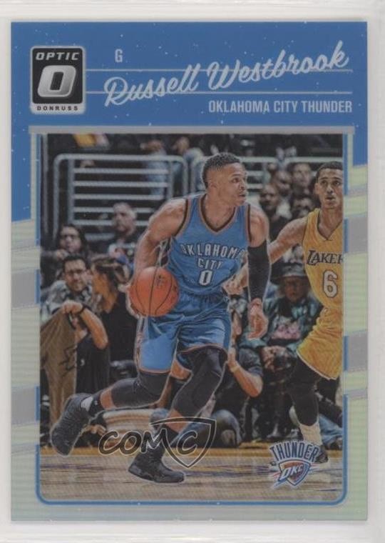 2016-17 Panini Donruss Optic Holo Silver Prizm Russell Westbrook #145 3pu