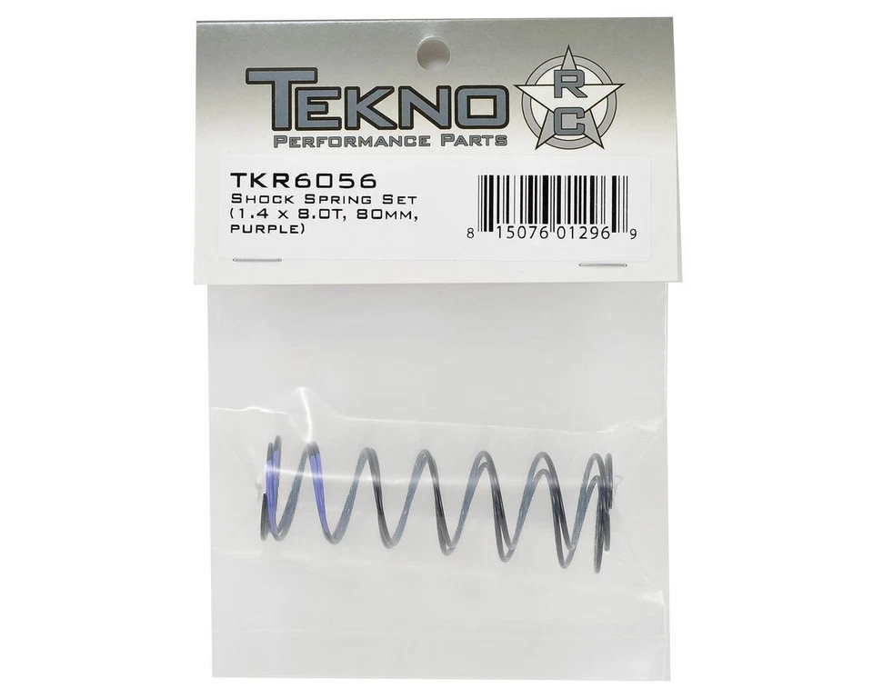 Juego de muelles amortiguadores traseros Tekno RC LLC, 1,4 x 8,0T, 80 mm, TKR6056 Foto 2 de 2