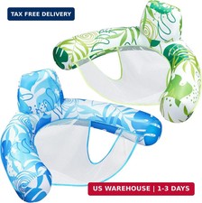 SLOOSH Pool Floats Chairs Adult,2 Pack Floating Water Hammock Chair,Inflatable L