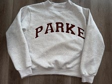 Parke Sweetheart Hearts Mockneck Sweatshirt Gray/brown, L/Xl