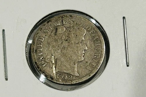 1912-D Barber Dime, 90% Silver