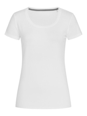 STEDMAN T-Shirt CLAIRE CREW NECK Damen aus Jersey Kurzarm WHITE