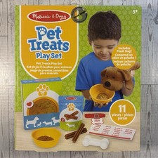 Melissa  Doug Pet Treats Play Set 11 Pc Plush Puppy Dog Toy NEW in Box