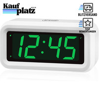 Digitaler Wecker Led Uhr Mit Snooze, 3 Helligkeitsstufen, Batteriebetrieben