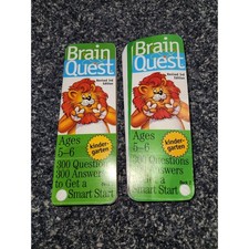 Brain Quest Kindergarten ages 5 6 LOT 2 Decks 3rd Edition by Workman