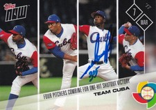 LIVAN MOINELO SIGNED AUTO'D 2017 TOPPS NOW WORLD BASEBALL CLASSIC CARD W-7 CUBA